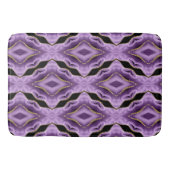 Lila Gold Abstrakt Badematte (Vorderseite)