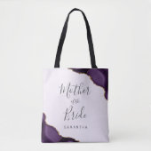 Lila Gold-Achat-Lavendel-Mutter der Braut Tasche (Vorderseite)