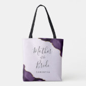 Lila Gold-Achat-Lavendel-Mutter der Braut Tasche (Rückseite)