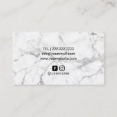 Lila Gold Agate Moderner Marmorhair Makeup Artist Visitenkarte (Rückseite)