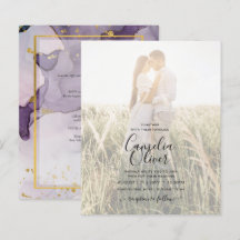 Lila Gold Alkohol INK Abstraktes FOTO Hochzeit