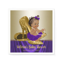 Lila Gold Baby Duschpapier Napkins