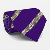 Lila Gold-Bar-Krawatte Krawatte (Gerollt)