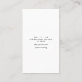 lila Gold bei der modernen Catering-Visitenkarte Visitenkarte (Rückseite)