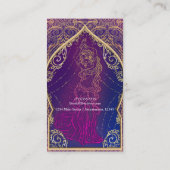 Lila & Gold Bly Tanzstunden Tanz Visitenkarte (Rückseite)