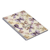 Lila Gold Bogen Notizblock (Rechte Seite)