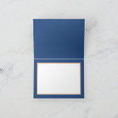 Lila Gold Bouquet Anemone Orchid Muttertag Karte (Innenseite)