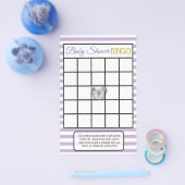 Lila & Gold Butterfly Baby Showspiele Flyer (Einzeln)