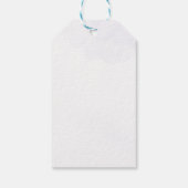 Lila Gold Butterfly Floral Girl Babydusche Geschenkanhänger (Rückseite)