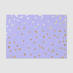Lila & Gold Confetti Dots Moderner Glamour Glam Seidenpapier