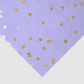 Lila & Gold Confetti Dots Moderner Glamour Glam Seidenpapier (Ausschnitt)