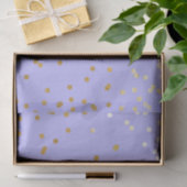 Lila & Gold Confetti Dots Moderner Glamour Glam Seidenpapier (Geschenk)