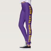 Lila + Gold Custom School Spirit Leggings (Links)