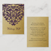 lila Gold, das gute Karten wünscht (Vorne/Hinten)