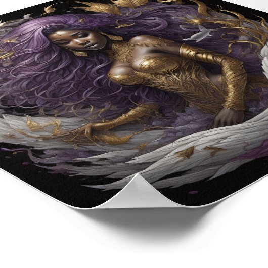 Lila Gold der Black Mermaid Poster (Ecke)