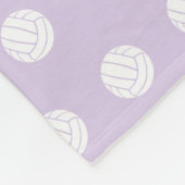 lila Gold Der Volleyballplatz ist mein glücklicher Fleecedecke (Ecke)