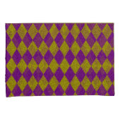 Lila & Gold Diamond Glitzer Kissenbezug (Vorderseite-Rechts)