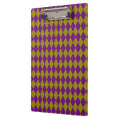 Lila & Gold Diamond Glitzer Klemmbrett (Links)