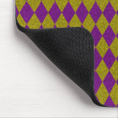 Lila & Gold Diamond Glitzer Mousepad (Ecke)