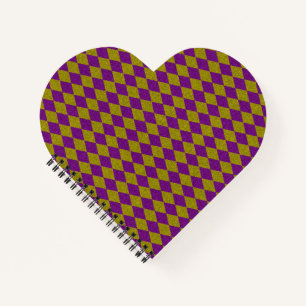 Lila & Gold Diamond Glitzer Notizblock
