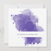 Lila Gold Einladung (Rückseite)