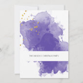 Lila Gold Einladung (Rückseite)