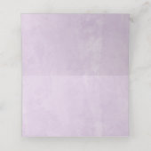 Lila & Gold Elegante Quinceñera Platzkarte (Innenseite Aufgefaltet)