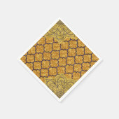 Lila Gold Elegante Royal Indian Party Wedding Serviette (Ecke)