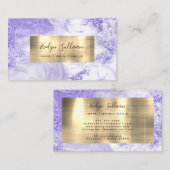 Lila Gold Foil-Visitenkarte Visitenkarte (Vorne/Hinten)