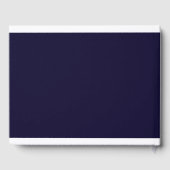 Lila Gold-Foto-Gedächtnis Gästebuch (Rückseite)