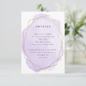 Lila Gold Frame Detailkarte für den Splash-Splash (Stehend Vorderseite)