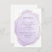 Lila Gold Frame Detailkarte für den Splash-Splash (Vorne/Hinten)