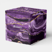 Lila Gold-Geschenk- oder Bevorzugungsboxen mit Ind Geschenkschachtel (Rückseite)