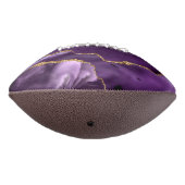 Lila Gold Glitzer Football mit Individuelle Name (Gedreht 270)