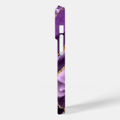 Lila Gold Glitzer Funkelnd iPhone-Fall Case-Mate iPhone Hülle (Rückseite / Links)