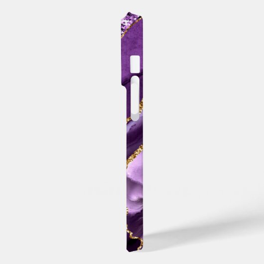 Lila Gold Glitzer Funkelnd iPhone-Fall Case-Mate iPhone Hülle (Rückseite / Links)