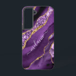 Lila Gold Glitzer Geben Sie Ihrem Namen Personalis Samsung Galaxy Hülle<br><div class="desc">Samsung Galaxy Hüllen oder iPhone Fälle mit Agate Lila Violet Gold Glitzer Geode Individuelle Name Sparkle Marmor Personalisiert Geburtstag - Geburtstag oder Hochzeitsgeschenk / Beilage - Fügen Sie Ihren Namen - Text oder Entfernen - Make Your Special Gift - Verkleinern und verschieben oder entfernen und fügen Sie Text / Elemente...</div>