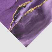 Lila Gold Glitzer - Ihr Namenspapier Seidenpapier (Detail)