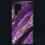 Lila Gold Glitzer Marmorgeschenk mit Individuelle  Samsung Galaxy Hülle<br><div class="desc">Samsung Galaxy Case oder iPhone Fall mit Agate Lila Violet Gold Glitzer Geode Individuelle Name Sparkle Marmor Personalisiert Geburtstag - Geburtstag oder Hochzeitsgeschenk / Suppliest - Fügen Sie Ihren Namen - Text oder Entfernen - Make Your Special Gift - Ändern und verschieben oder entfernen und fügen Sie Text / Elemente...</div>