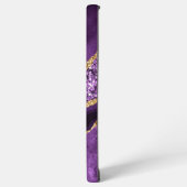 Lila Gold Glitzer Marmorgeschenk mit Individuelle  Samsung Galaxy Hülle (Linke Seite)