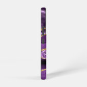 Lila Gold Glitzer Marmorieren Sie Ihren Namen Pers Samsung Galaxy Hülle (Rechte Seite)