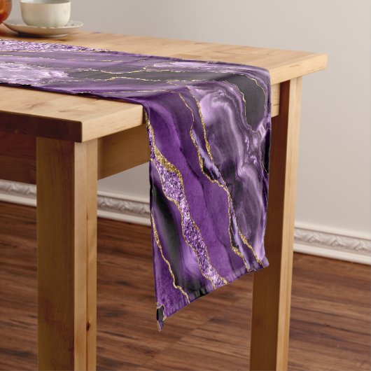 Lila Gold Glitzer Tischläufer (Beispiel)