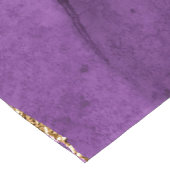 Lila Gold Glitzer Tischläufer mit Individuelle Nam (Ecke)
