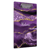 Lila-Gold-Glitzer-Zwischenablage mit Individuelle Klemmbrett (Rechts)