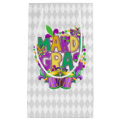 LILA GOLD GREEN HAPPY MARDI GRAS KLEINE GESCHENKTÜTE (Vorderseite)