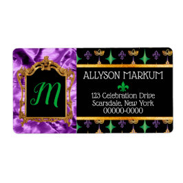 Lila Gold Harlequins Mardi Gras Rücksendeadresse