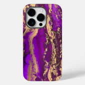 Lila Gold iPhone 14 Pro Gehäuse Case-Mate iPhone Hülle (Rückseite)