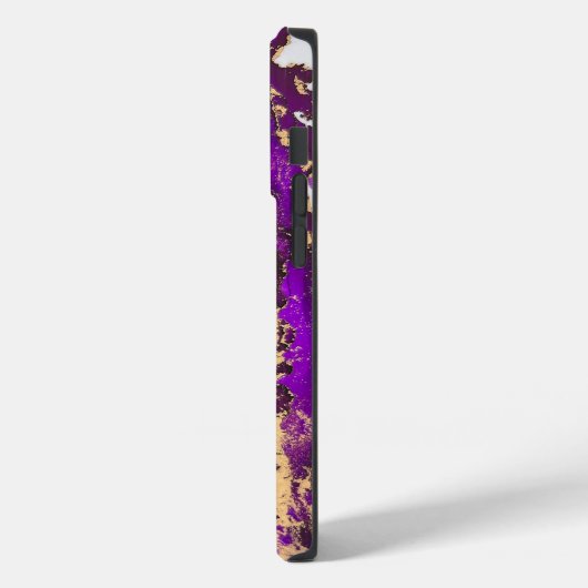 Lila Gold iPhone 14 Pro Gehäuse Case-Mate iPhone Hülle (Rückseite / Links)