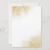 Lila Gold Kleine Miss Drohenager Dritter Geburtsta Einladung (Rückseite)