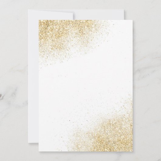 Lila Gold Kleine Miss Drohenager Dritter Geburtsta Einladung (Rückseite)